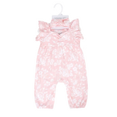 2PC Pink Floral Romper